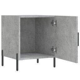 Berkfield Bedside Cabinet Concrete Grey 40X40X50 Cm Engineered Wood - thumbnail 5