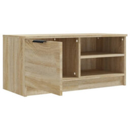 Berkfield Tv Cabinet Sonoma Oak 80X35X36.5 Cm Engineered Wood - thumbnail 6