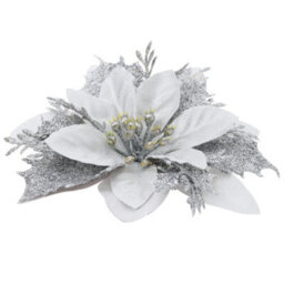 Living And Home Set Of 24 Christmas Decoration Artificial Christmas Tree Flowers Xmas Ornament Set - thumbnail 5