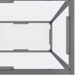 Berkfield Stylish Console Table Transparent 140X35X75.5 Cm Tempered Glass - thumbnail 6
