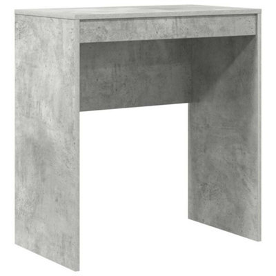 Berkfield Modern Computer Desk Concrete Grey Particle Board With Concrete-Like Finish