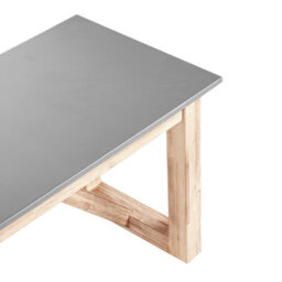 Beliani Garden Dining Set With Benches Notteri Concrete Grey - thumbnail 9