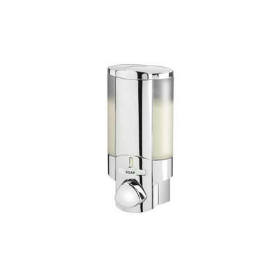 Euroshowers Single Aviva Liquid Soap Shampoo Shower Gel Dispenser Pump Chrome