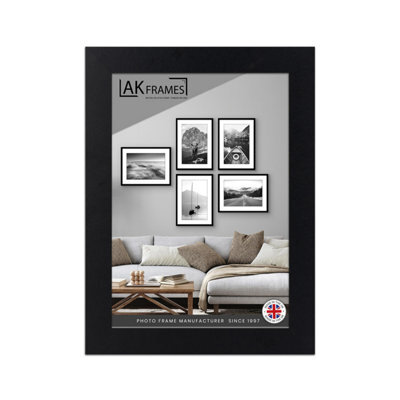 "AK Frames 7X5"" Matte Black Poster Frame - Modern Picture Frame For Wall Art, Prints And Photos - Durable And Stylish Display Frame" - image 1