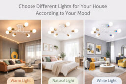 Shopnbits Sputnik Chandelier Ceiling Light 6 Lights Modern Semi Flush Mount White Lamp Ceiling Light - thumbnail 4