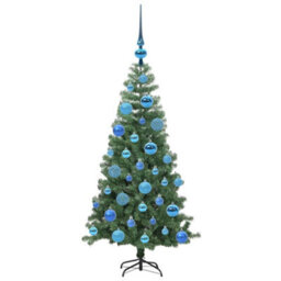 Vidaxl Christmas Tree With 150 Leds With Stand Green 120 Cm Pvc - thumbnail 4