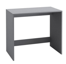 Urbn-Living Urbnliving 75Cm Height Small Compact Modern Computer Pc Laptop Desk Study Table Home Office Workstation Grey Colour - thumbnail 1