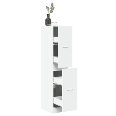 Walplus Apothecary Cabinet White 30X41X144.5 Cm Engineered Wood - image 1