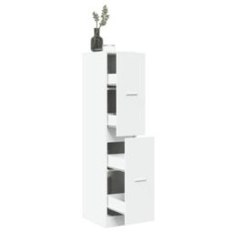 Walplus Apothecary Cabinet White 30X41X144.5 Cm Engineered Wood - thumbnail 1