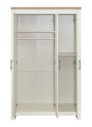 Birlea Highgate 3 Door Wardrobe Cream & Oak - thumbnail 5