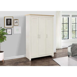 Birlea Highgate 3 Door Wardrobe Cream & Oak - thumbnail 1