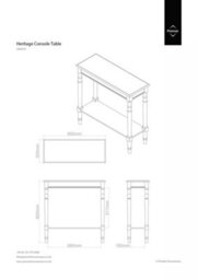 Premier Housewares Interiors By Premier Heritage Winter Melody Console Table - thumbnail 9