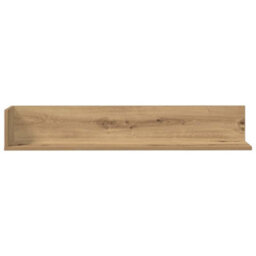 Berkfield Wall Shelves 2 Pcs Artisan Oak 100X16.5X16.5 Cm Engineered Wood - thumbnail 4