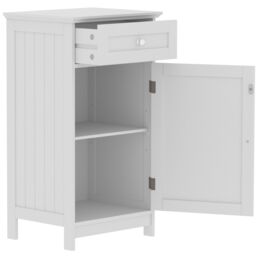 Lassic Hayle Matt White Freestanding Single Bathroom Drawer Cabinet (H) 770mm (W) 430mm (D) 34Cm - thumbnail 2