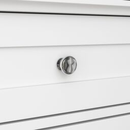 Lassic Hayle Matt White Freestanding Single Bathroom Drawer Cabinet (H) 770mm (W) 430mm (D) 34Cm - thumbnail 3