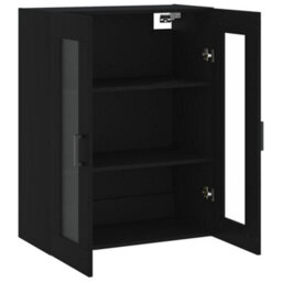 Berkfield Wall Mounted Cabinet Black 69.5X34X90 Cm - thumbnail 6
