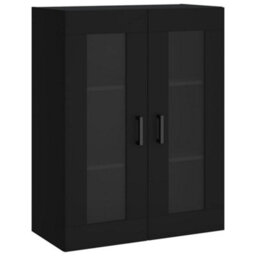 Berkfield Wall Mounted Cabinet Black 69.5X34X90 Cm - thumbnail 2