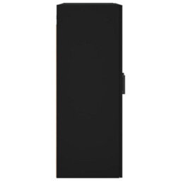 Berkfield Wall Mounted Cabinet Black 69.5X34X90 Cm - thumbnail 8