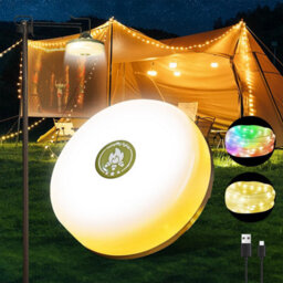 4-In-1 32.8Ft Camping String Lights, 8 Modes Usb Rechargeable Waterproof Outdoor Hanging Lights For Tent Patio Garden Party Gift - thumbnail 1