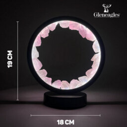 Cello Gleneagles Circle Earth Led Natural Crystal Lamp Rose Quartz Natural Healing Stone Dimmable Led - thumbnail 2