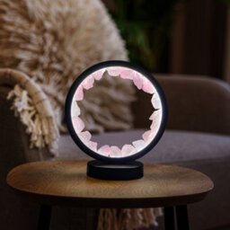 Cello Gleneagles Circle Earth Led Natural Crystal Lamp Rose Quartz Natural Healing Stone Dimmable Led - thumbnail 5