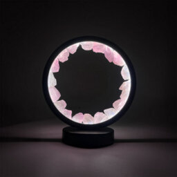 Cello Gleneagles Circle Earth Led Natural Crystal Lamp Rose Quartz Natural Healing Stone Dimmable Led - thumbnail 1