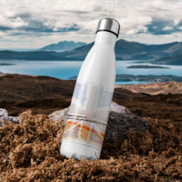 Benjamin Tate Design Union Jack Beach Stainless Steel Bottle Designer Style - thumbnail 3