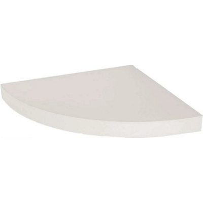 Display High Gloss Wall Mounted Corner Sh0Elf Floating Storage Decoration Shelves Cream - image 1