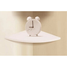 Display High Gloss Wall Mounted Corner Sh0Elf Floating Storage Decoration Shelves Cream - thumbnail 5