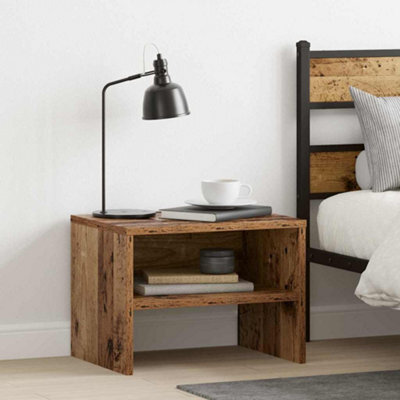 Berkfield Bedside Cabinet 2 Pcs Old Wood 40 X 40 X 30 Cm Engineered Wood - image 1