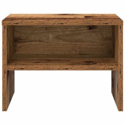 Berkfield Bedside Cabinet 2 Pcs Old Wood 40 X 40 X 30 Cm Engineered Wood - thumbnail 6