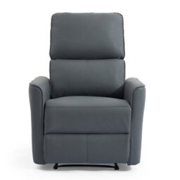 More4Homes Madrid 1+2+3 Seater Manual Recliner Air Leather Sofa Set (Grey) - thumbnail 3