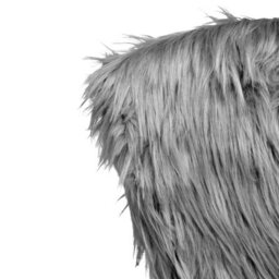 Beliani Desk Chair Margate Faux Fur Grey - thumbnail 7