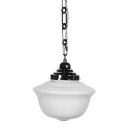 Frith Nickel Opaque Schoolhouse Stairwell Pendant Light - Se Home - thumbnail 4