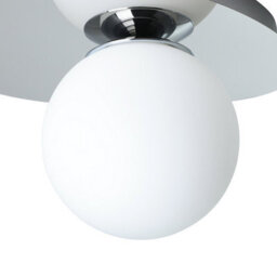 Eglo Castrovido Matte Glass & Steel Modern Bathroom Wall Light, Chrome - thumbnail 3