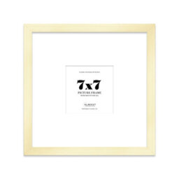 "7X7"" Gold Picture Frame - 7X7"" Square Frame With 4X4"" Mount For 7X7""/4X4"" Pictures Art Deco Style Room Decor, 1 Pack" - thumbnail 1
