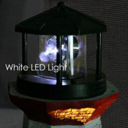 Geezy Lighthouse Water Feature Outdoor Indoor Led Fountain Waterfall Garden Decor - thumbnail 6