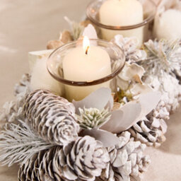 Dibor Wild Wonderland Trio Xmas Table Decoration Centrepiece Christmas Décor Candle Holder - thumbnail 4