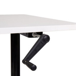 Beliani Manual Adjustable Standing Desk Destinas White/ Black 120 Cm 72 Cm - thumbnail 5