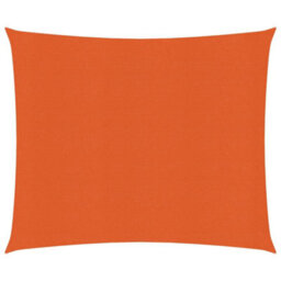 Berkfield Sunshade Sail 160 G/m2 Orange 2X2.5 M Hdpe - thumbnail 1