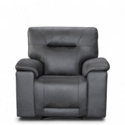 Faux Leather Grey Murcia Manual Recliner Chair - thumbnail 3