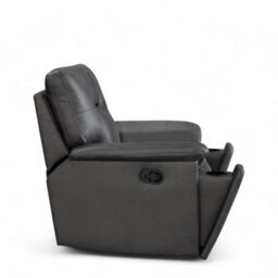 Faux Leather Grey Murcia Manual Recliner Chair - thumbnail 6