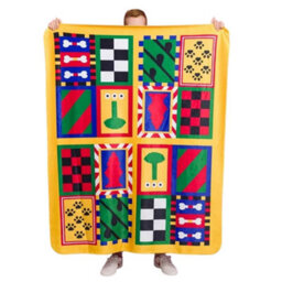 Labyrinth Sir Didymus And Ambrosius Fleece Blanket Multicoloured (One Size) - thumbnail 4