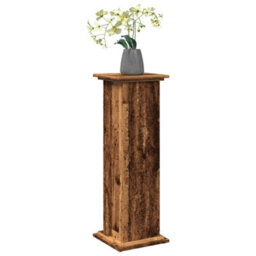 Walplus Display Stand With Storage Old Wood 31X30X90 Cm Engineered Wood - thumbnail 3