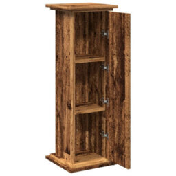 Walplus Display Stand With Storage Old Wood 31X30X90 Cm Engineered Wood - thumbnail 6