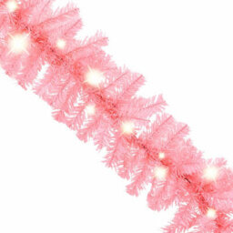Walplus Christmas Garland With Led Lights 10 M Pink - thumbnail 5
