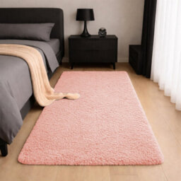 Aspire Homeware Non-Slip Pink Shaggy Rug Soft Fluffy Washable, Hallways And Entryways Runner, (L)220Cm X (W)60Cm - thumbnail 6