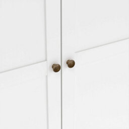 Wyld Haus Osaka Farmhouse 3-Door White Wooden Wardrobe - thumbnail 9