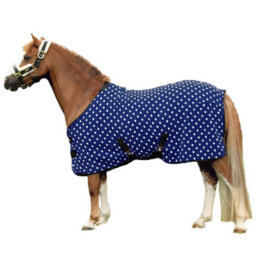 "Supreme Products Dotty Fleece Horse Rug Noble Navy (3 3"")" - thumbnail 1
