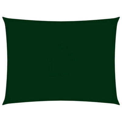 Berkfield Sunshade Sail Oxford Fabric Rectangular 4X6 M Dark Green - image 1